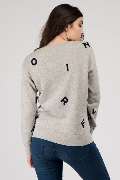 Letter sweater women