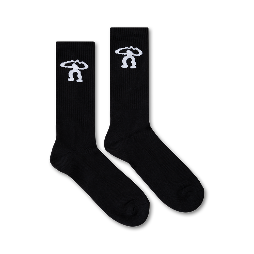 logo sock – black