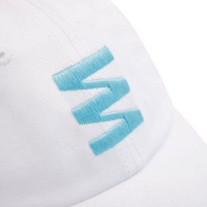 LF White blue baseball cap